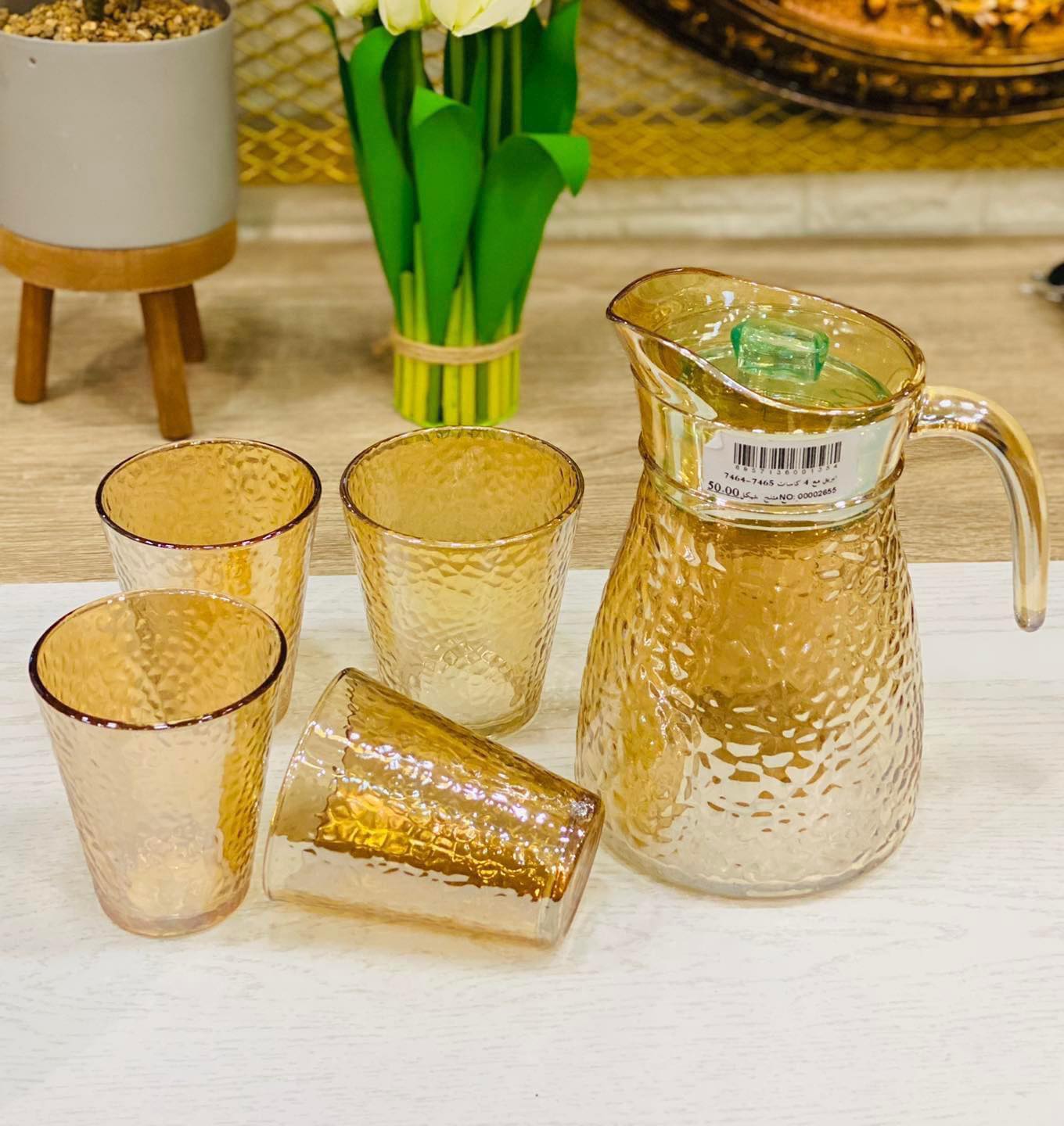 Picture of ابريق ماء مع كاسات 